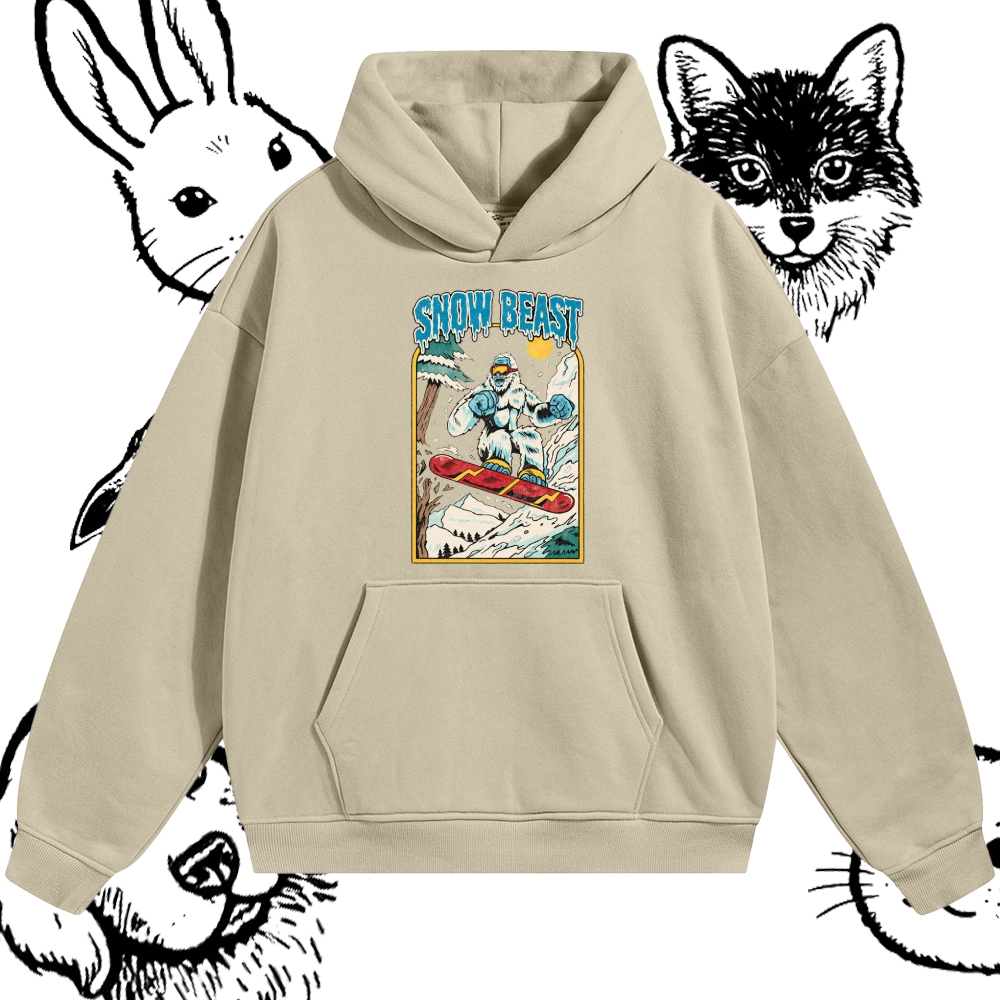 Snow Beast - Cotton Blend Classic Fit Unisex Hoodie