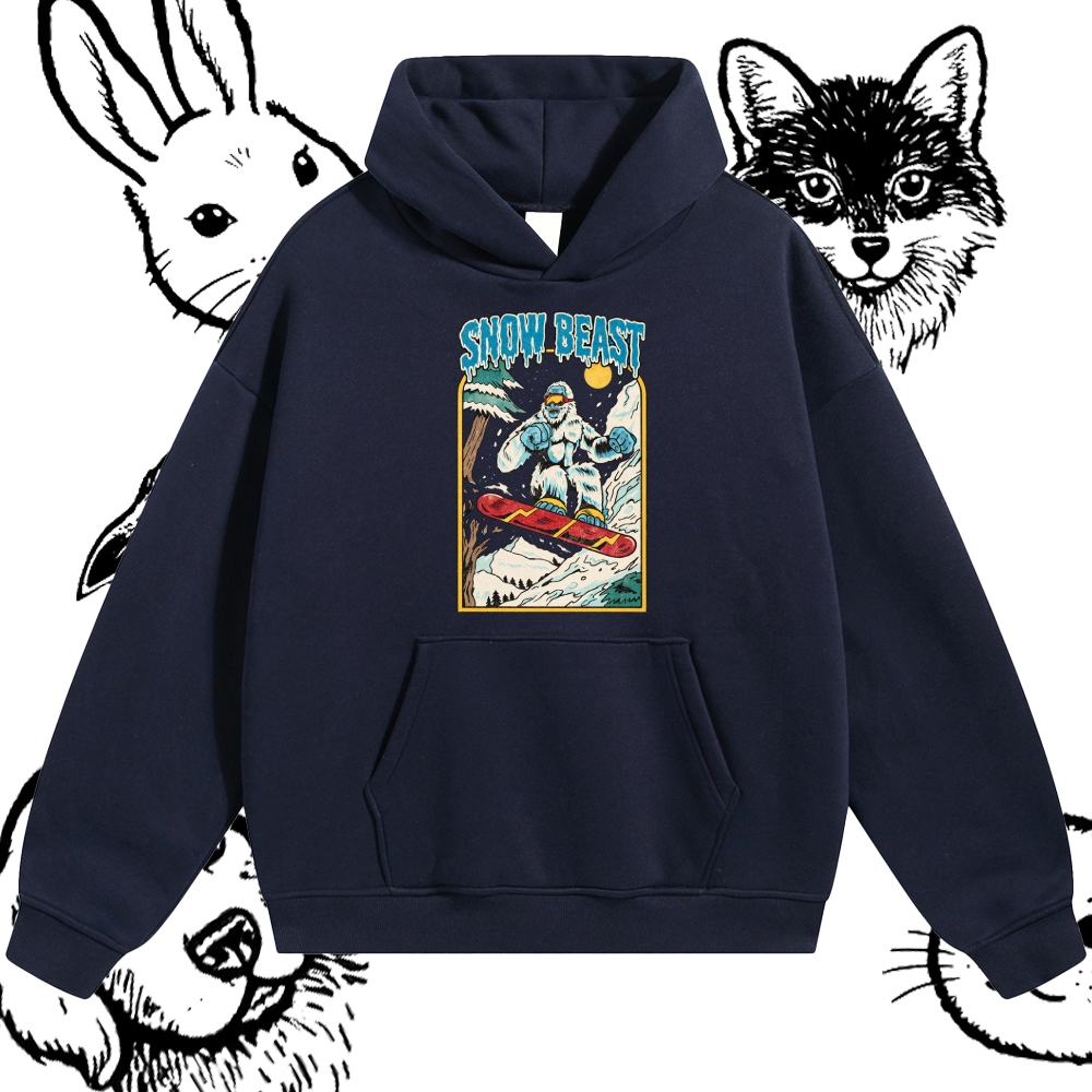 Snow Beast - Cotton Blend Classic Fit Unisex Hoodie