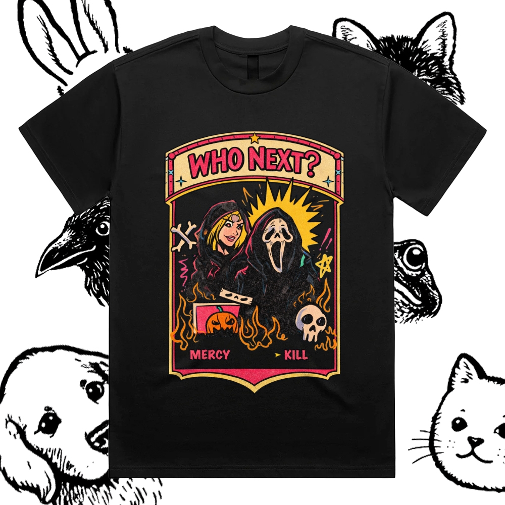 Who Next - Cotton Classic Fit Retro Dark Humor Graphic Tee