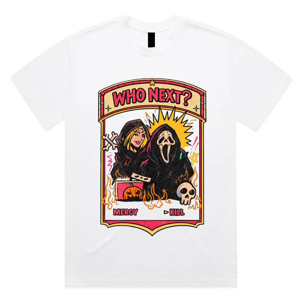 Who Next - Cotton Classic Fit Retro Dark Humor Graphic Tee