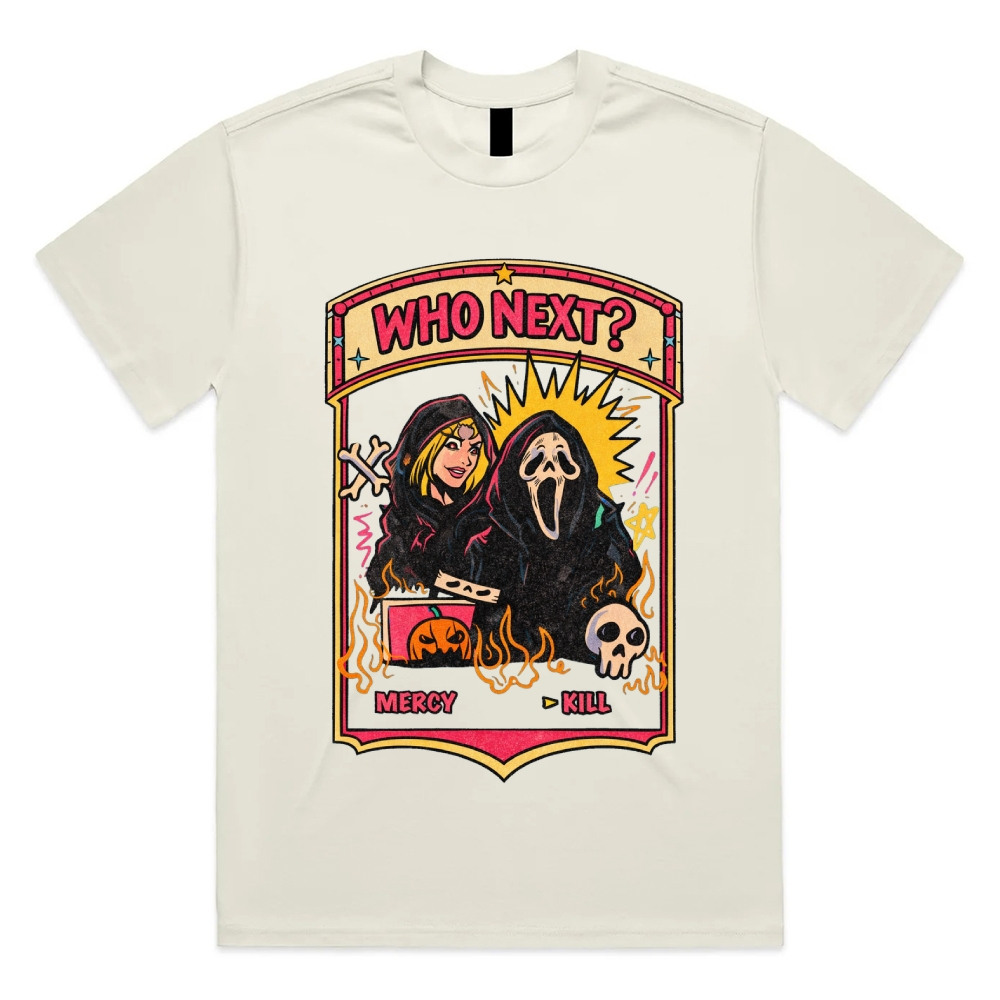 Who Next - Cotton Classic Fit Retro Dark Humor Graphic Tee