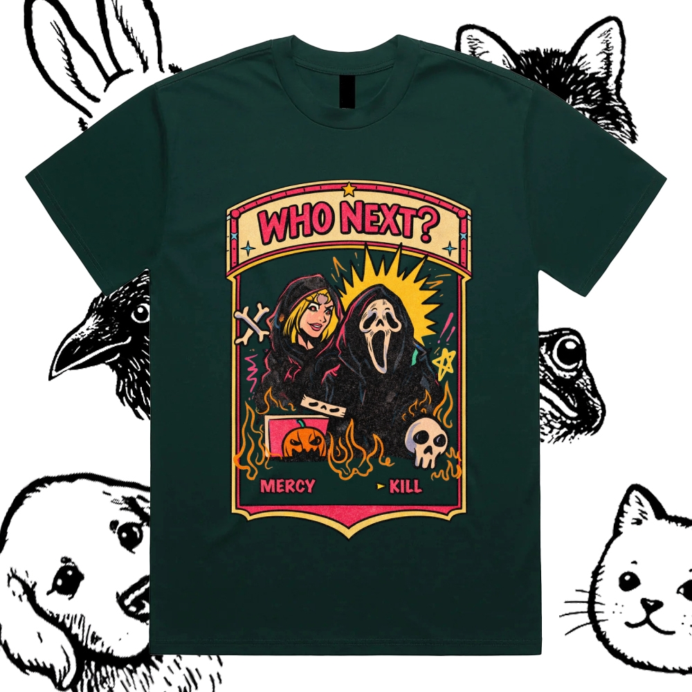 Who Next - Cotton Classic Fit Retro Dark Humor Graphic Tee