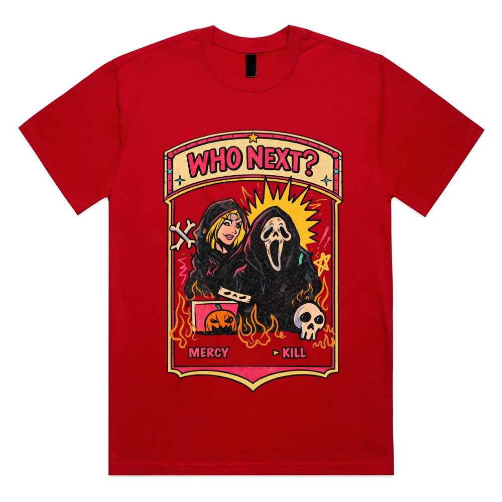 Who Next - Cotton Classic Fit Retro Dark Humor Graphic Tee