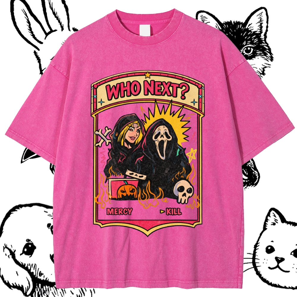 Who Next - Cotton Vintage Wash Classic Graphic Tee