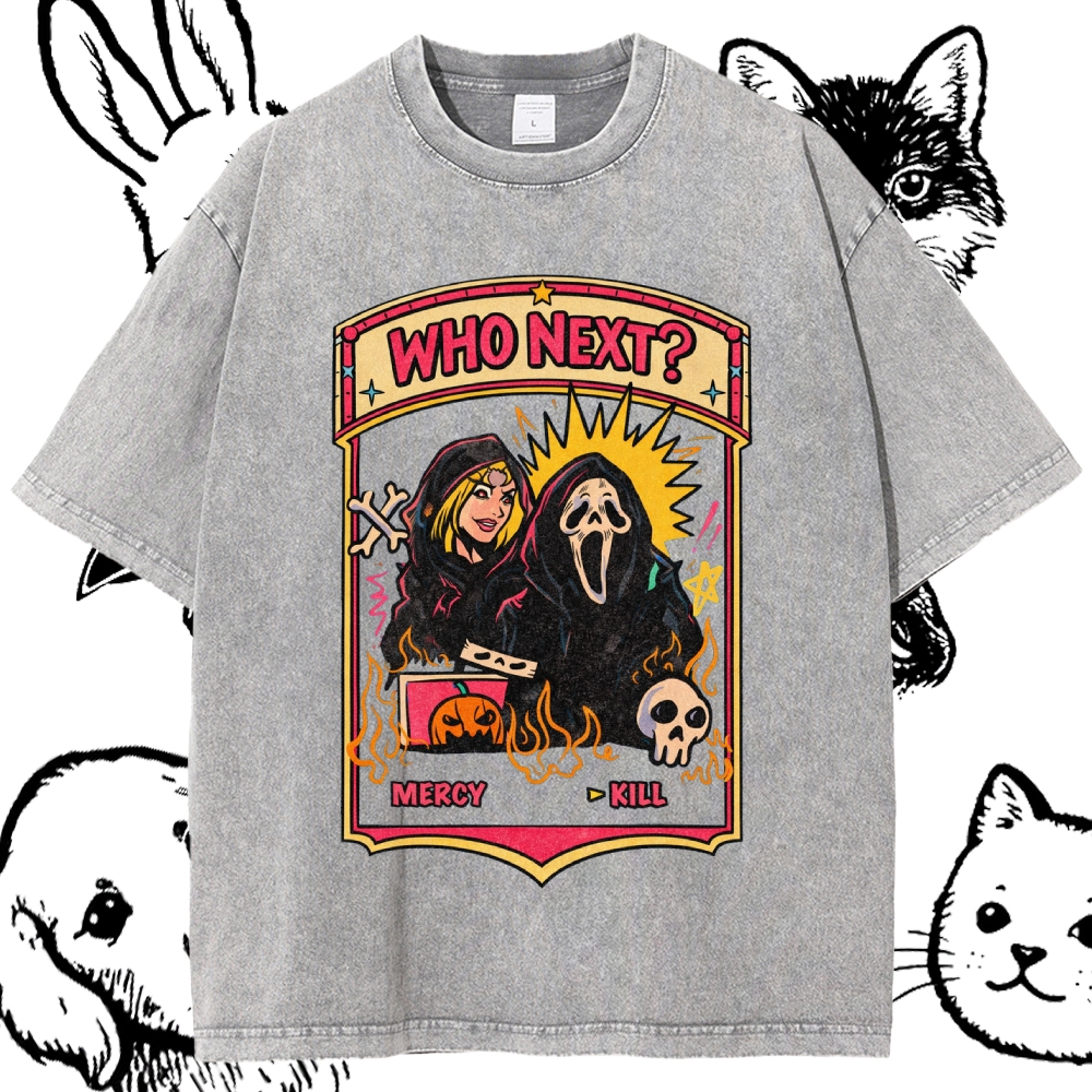 Who Next - Cotton Vintage Wash Classic Graphic Tee