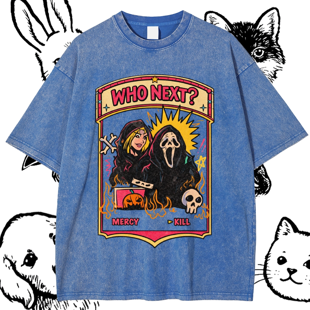 Who Next - Cotton Vintage Wash Classic Graphic Tee