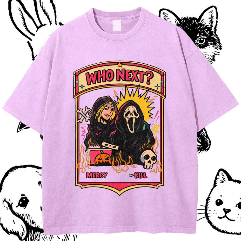 Who Next - Cotton Vintage Wash Classic Graphic Tee