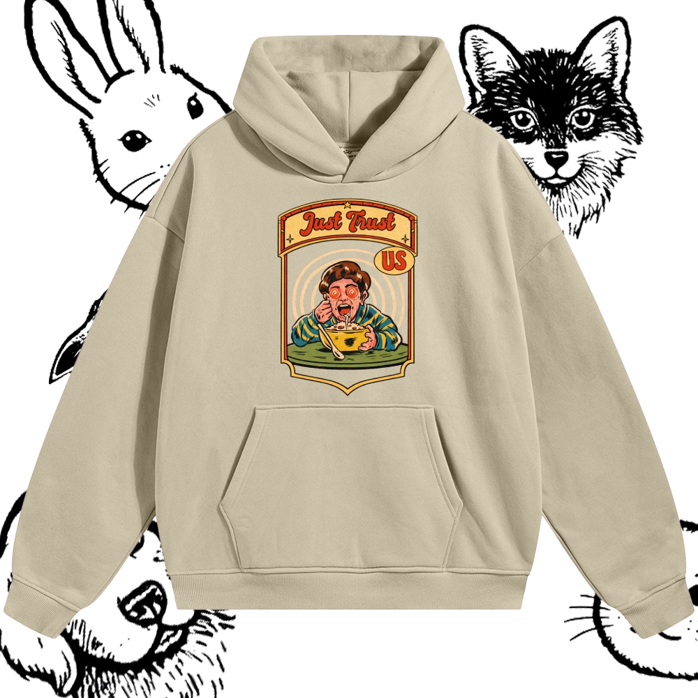 Just Trust Us - Cotton Blend Classic Fit Unisex Hoodie