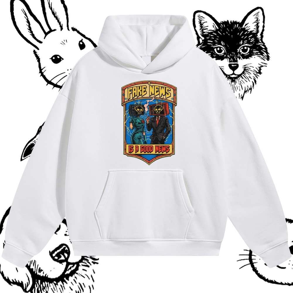 Fake News Is A Good News - Cotton Blend Classic Fit Unisex Hoodie