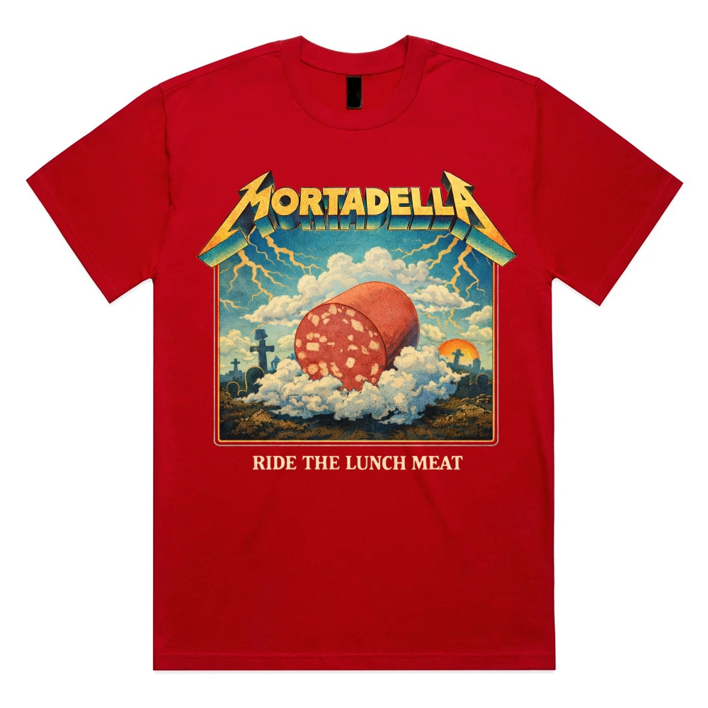 Mortadella - Cotton Classic Fit Retro Dark Humor Graphic Tee
