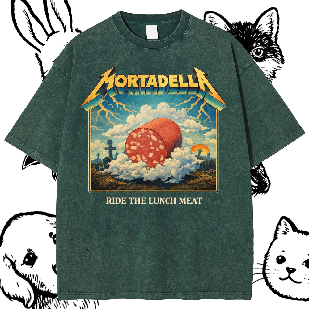 Mortadella - Cotton Vintage Wash Classic Graphic Tee