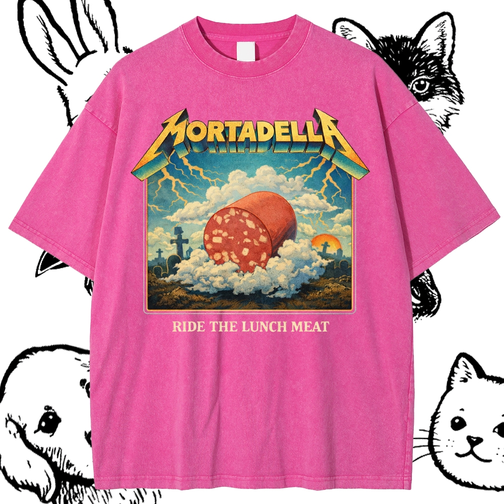 Mortadella - Cotton Vintage Wash Classic Graphic Tee