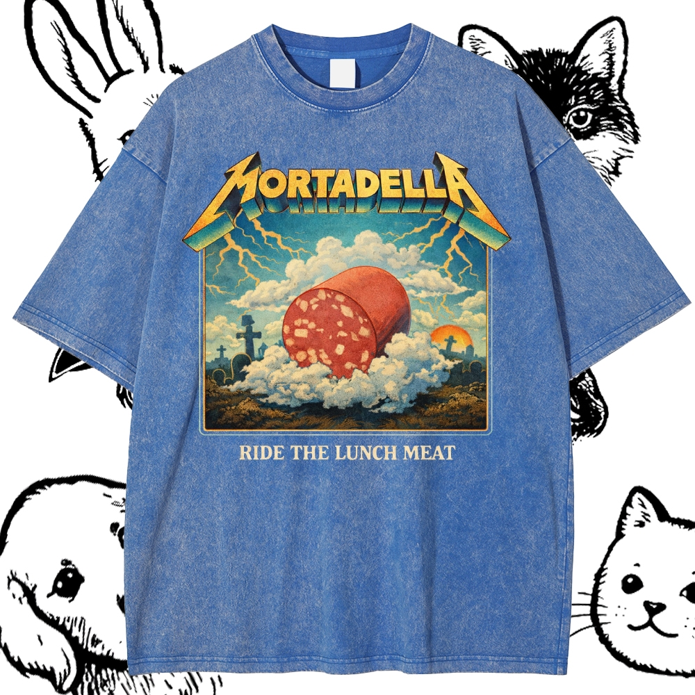 Mortadella - Cotton Vintage Wash Classic Graphic Tee