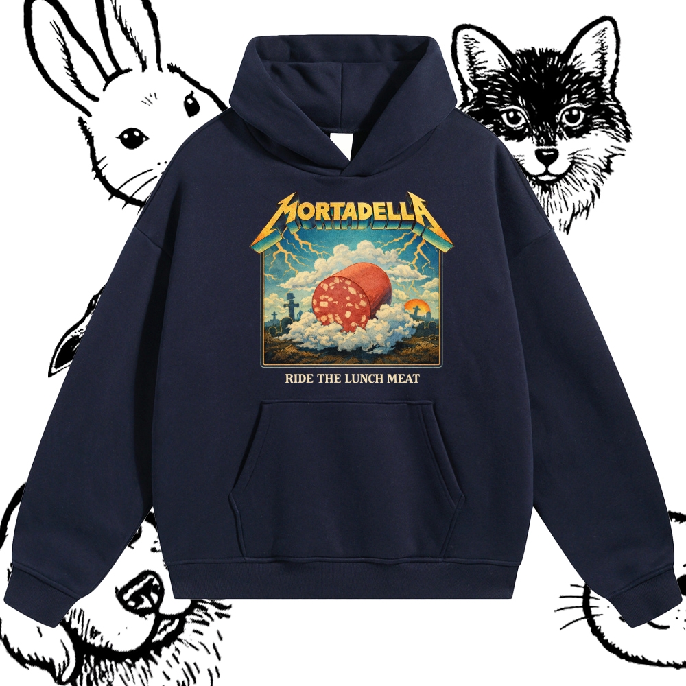 Mortadella - Cotton Blend Classic Fit Unisex Hoodie