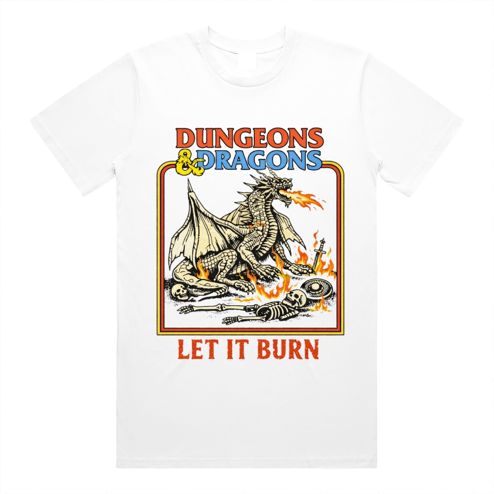 Dungeons&Dragons - Cotton Classic Fit Retro Dark Humor Graphic Tee