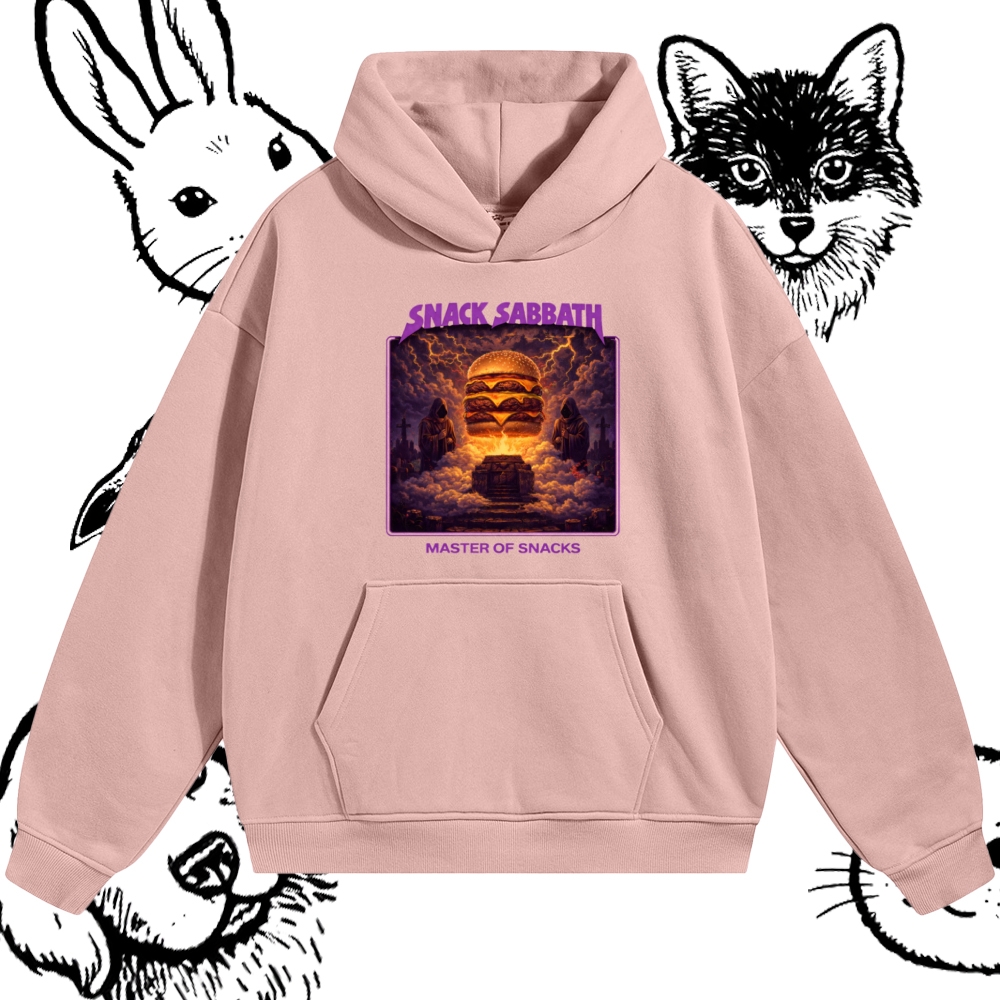Snack Sabbath Burger Ritual Cotton Blend Classic Fit Unisex Hoodie