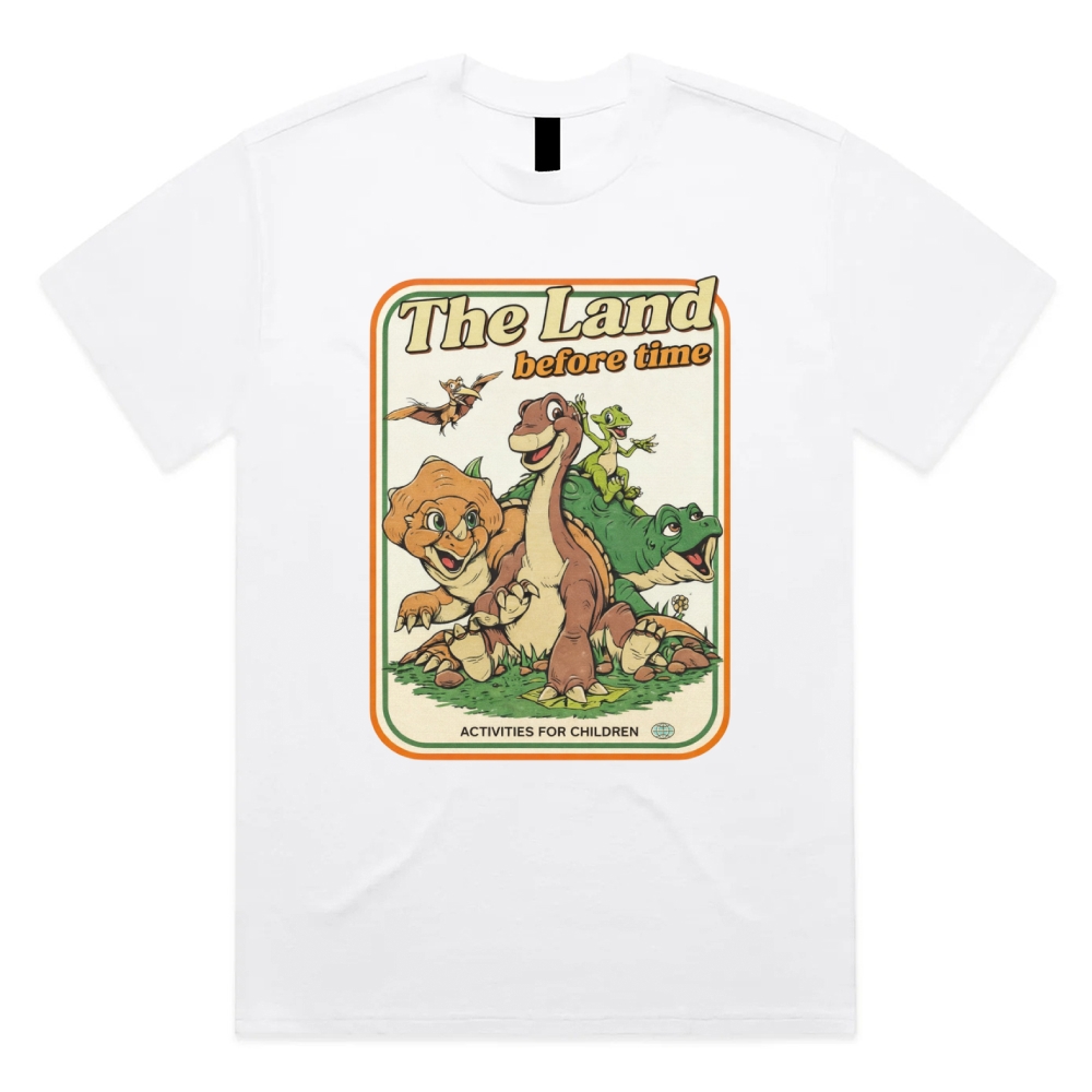 Prehistoric Pals Adventure Cotton Classic Fit Retro Dark Humor Graphic Tee