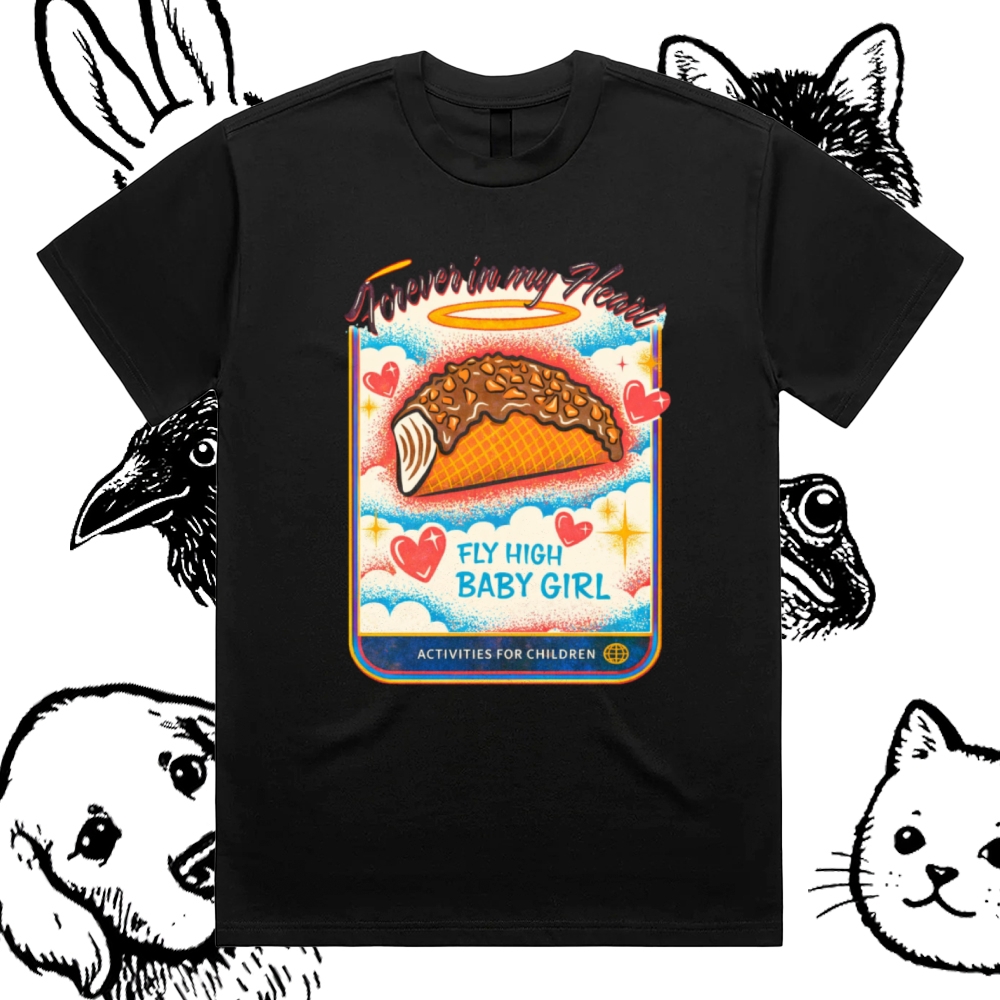 Eternal Taco Paradise Cotton Classic Fit Retro Dark Humor Graphic Tee