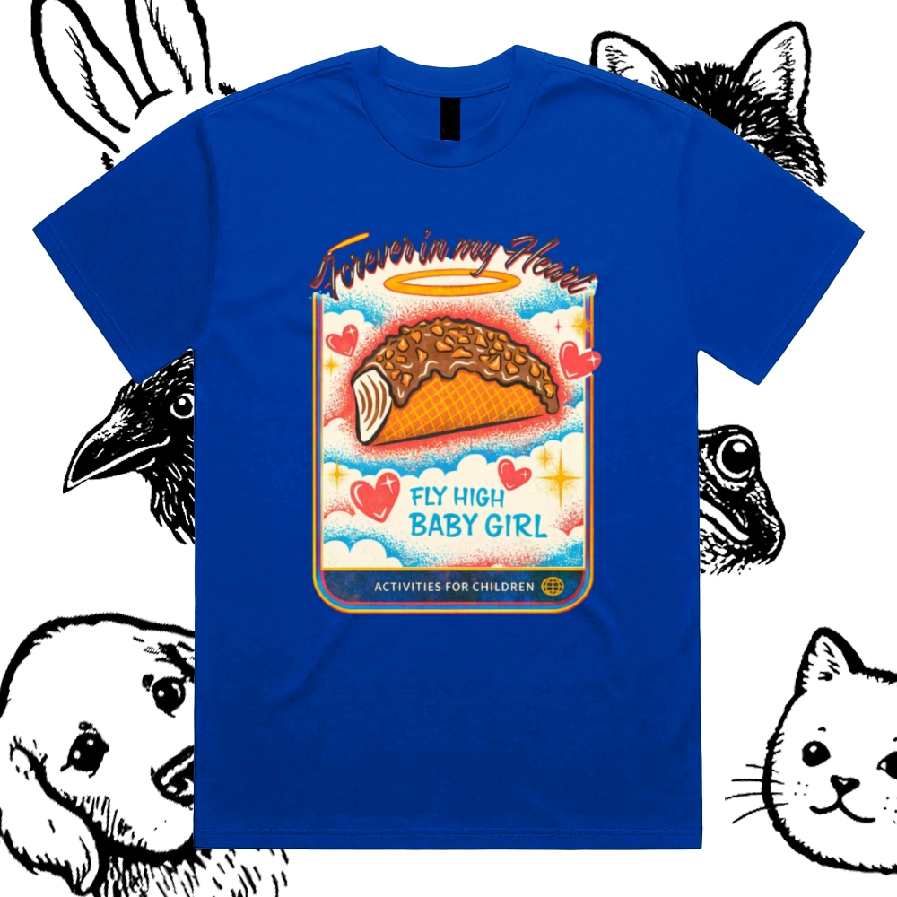 Eternal Taco Paradise Cotton Classic Fit Retro Dark Humor Graphic Tee