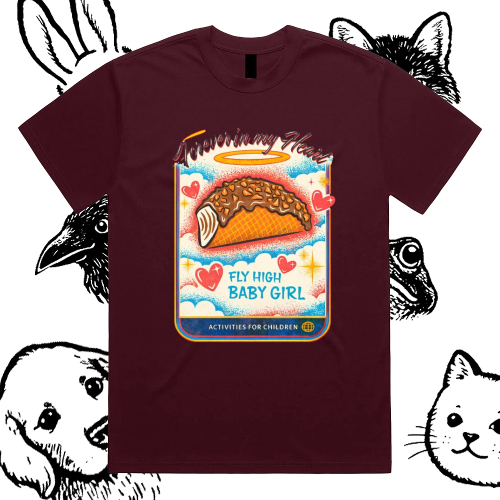 Eternal Taco Paradise Cotton Classic Fit Retro Dark Humor Graphic Tee