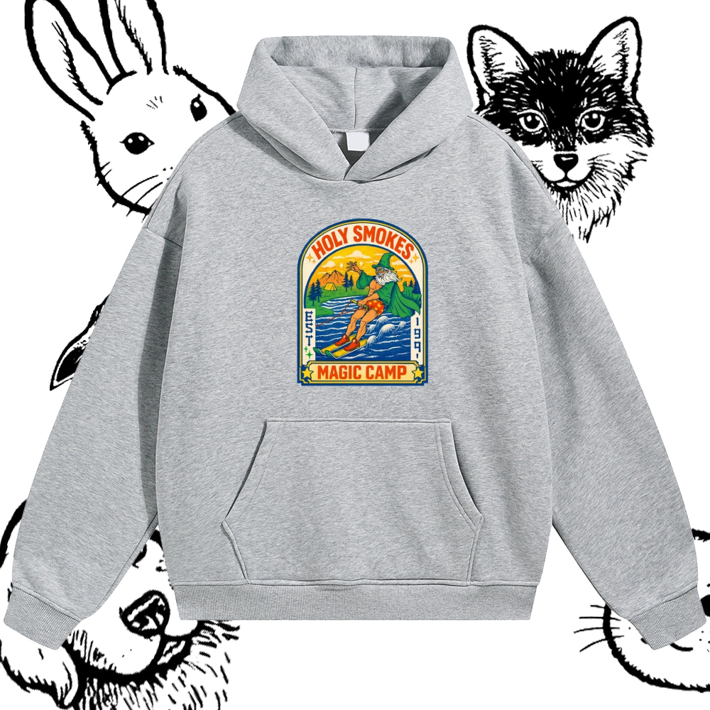 Mystic Summer Waterskiing  Cotton Blend Classic Fit Unisex Hoodie