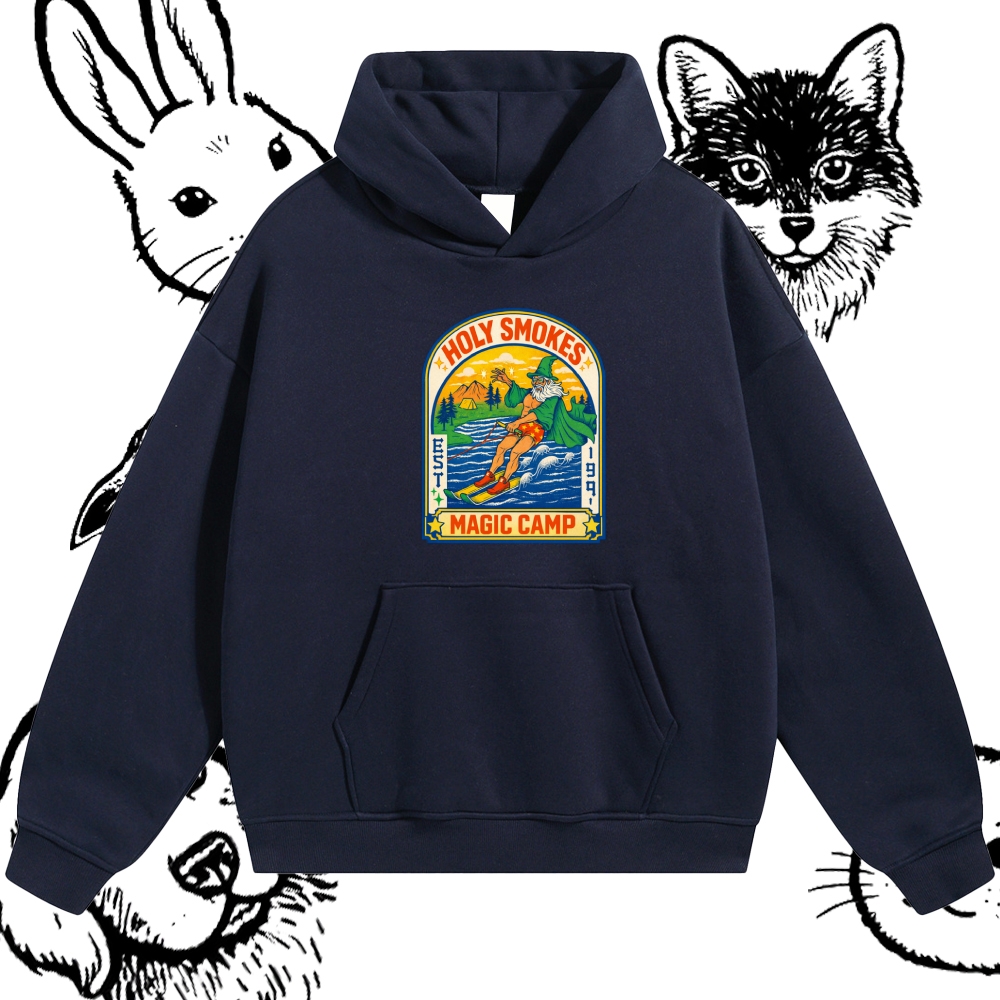 Mystic Summer Waterskiing  Cotton Blend Classic Fit Unisex Hoodie