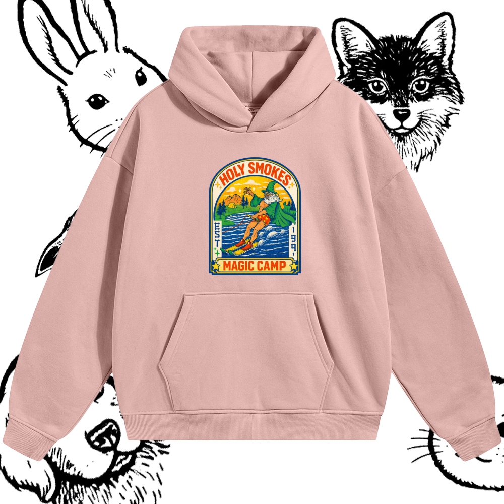 Mystic Summer Waterskiing  Cotton Blend Classic Fit Unisex Hoodie