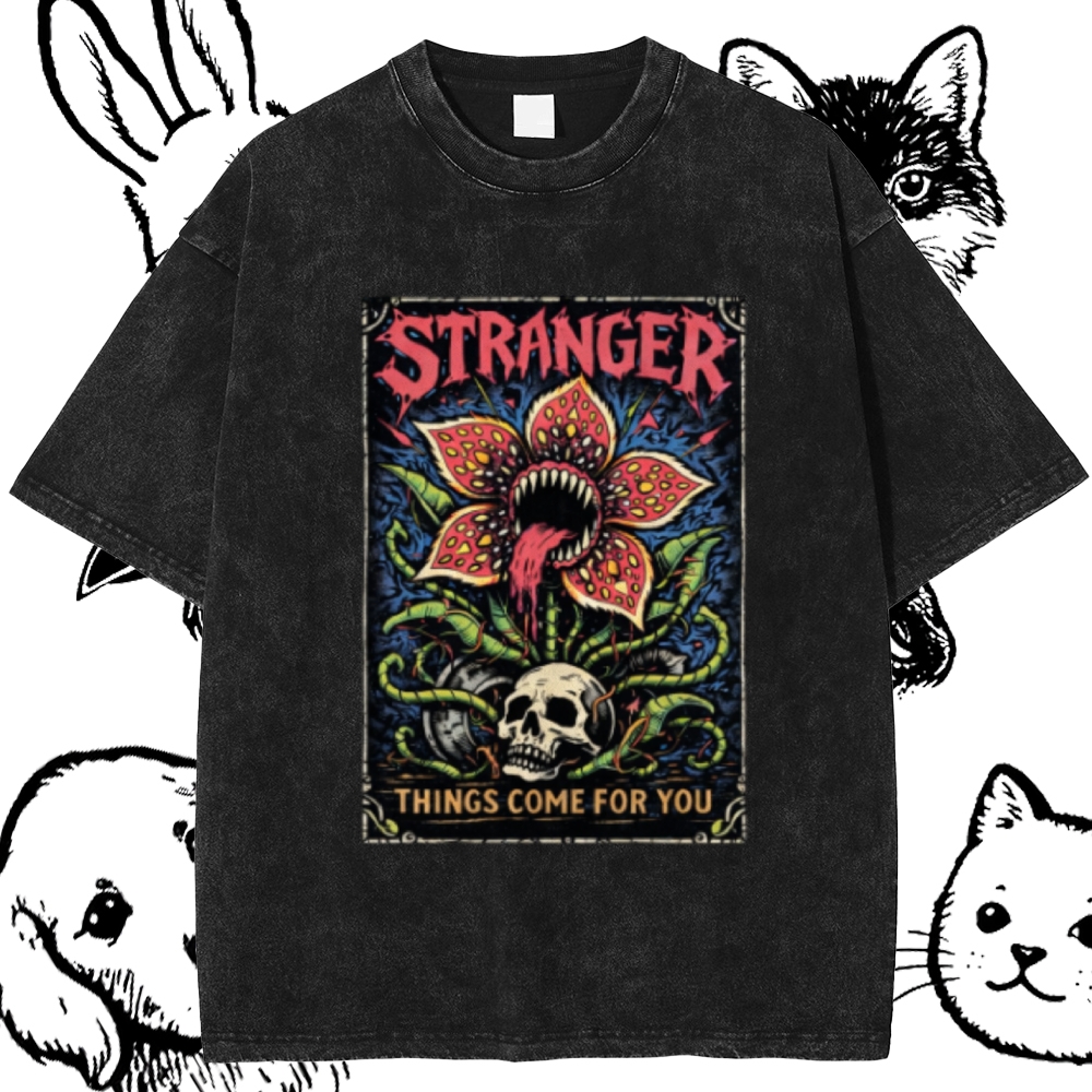 Ominous Bloom Stalker Cotton Vintage Wash Classic Graphic Tee