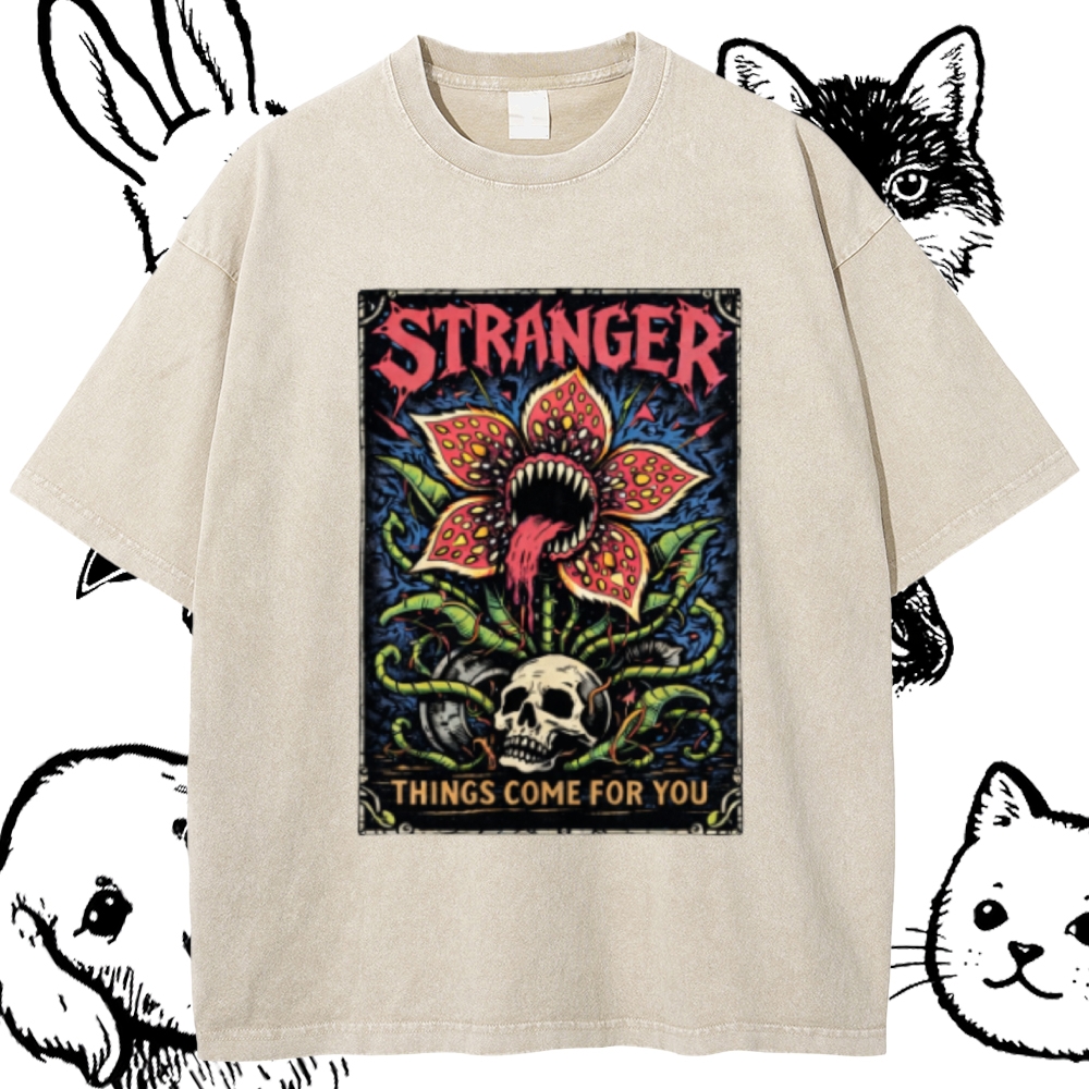 Ominous Bloom Stalker Cotton Vintage Wash Classic Graphic Tee