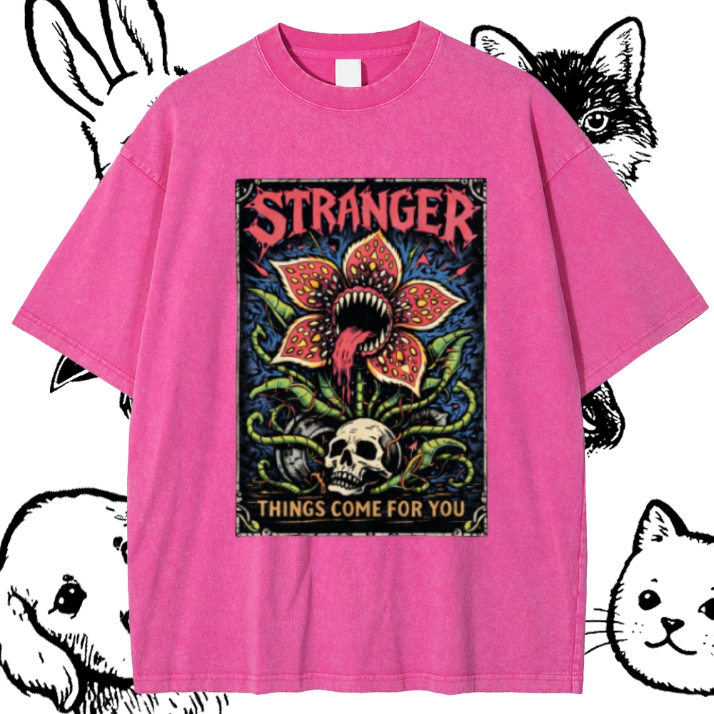 Ominous Bloom Stalker Cotton Vintage Wash Classic Graphic Tee