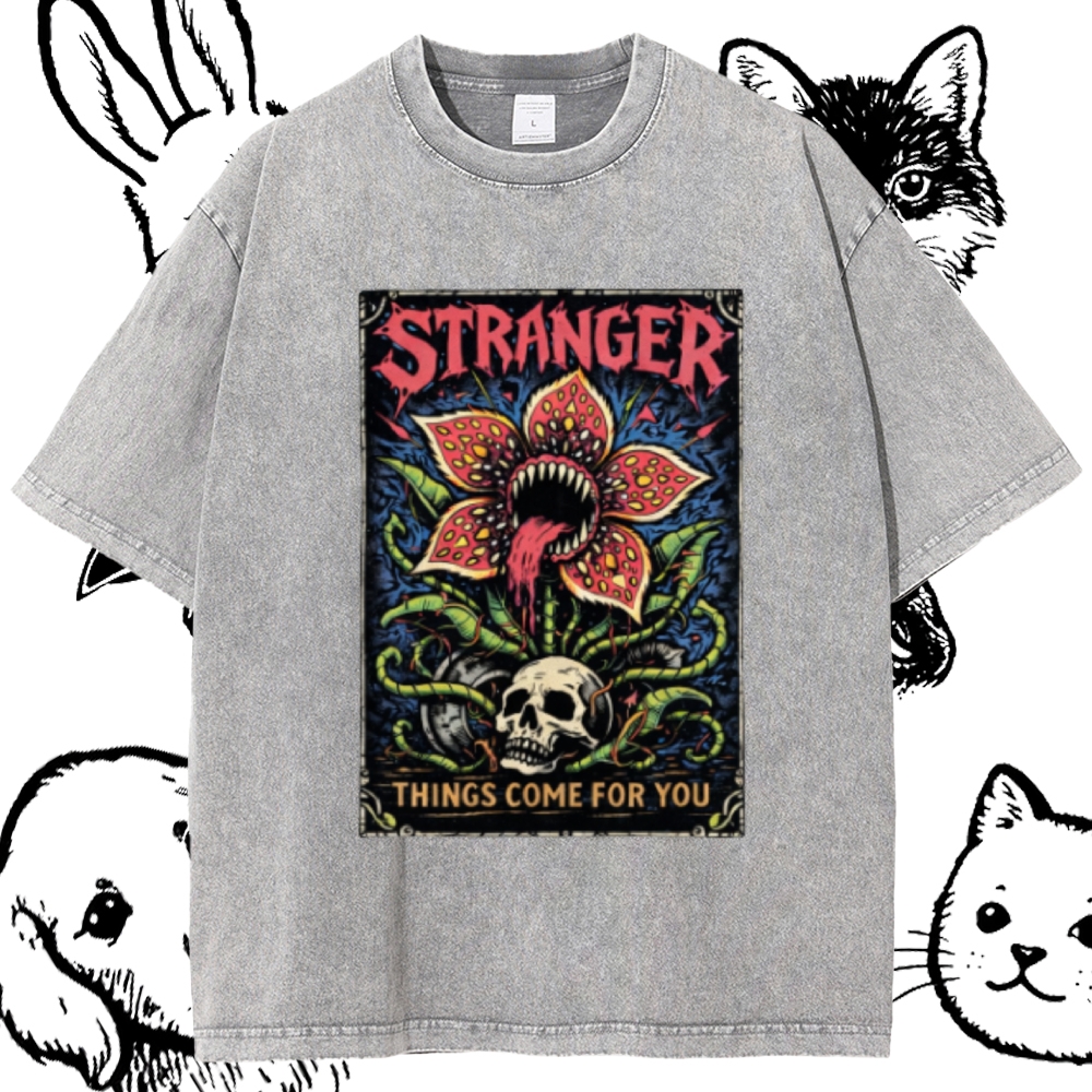 Ominous Bloom Stalker Cotton Vintage Wash Classic Graphic Tee
