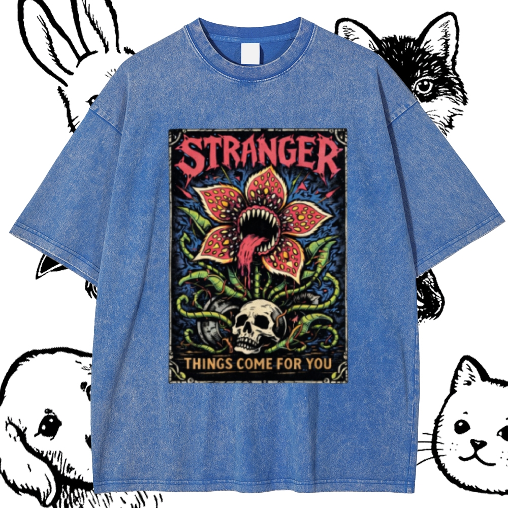 Ominous Bloom Stalker Cotton Vintage Wash Classic Graphic Tee