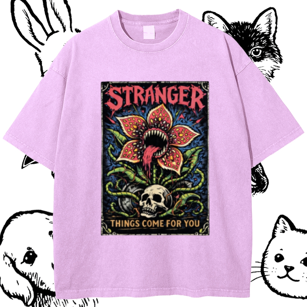 Ominous Bloom Stalker Cotton Vintage Wash Classic Graphic Tee