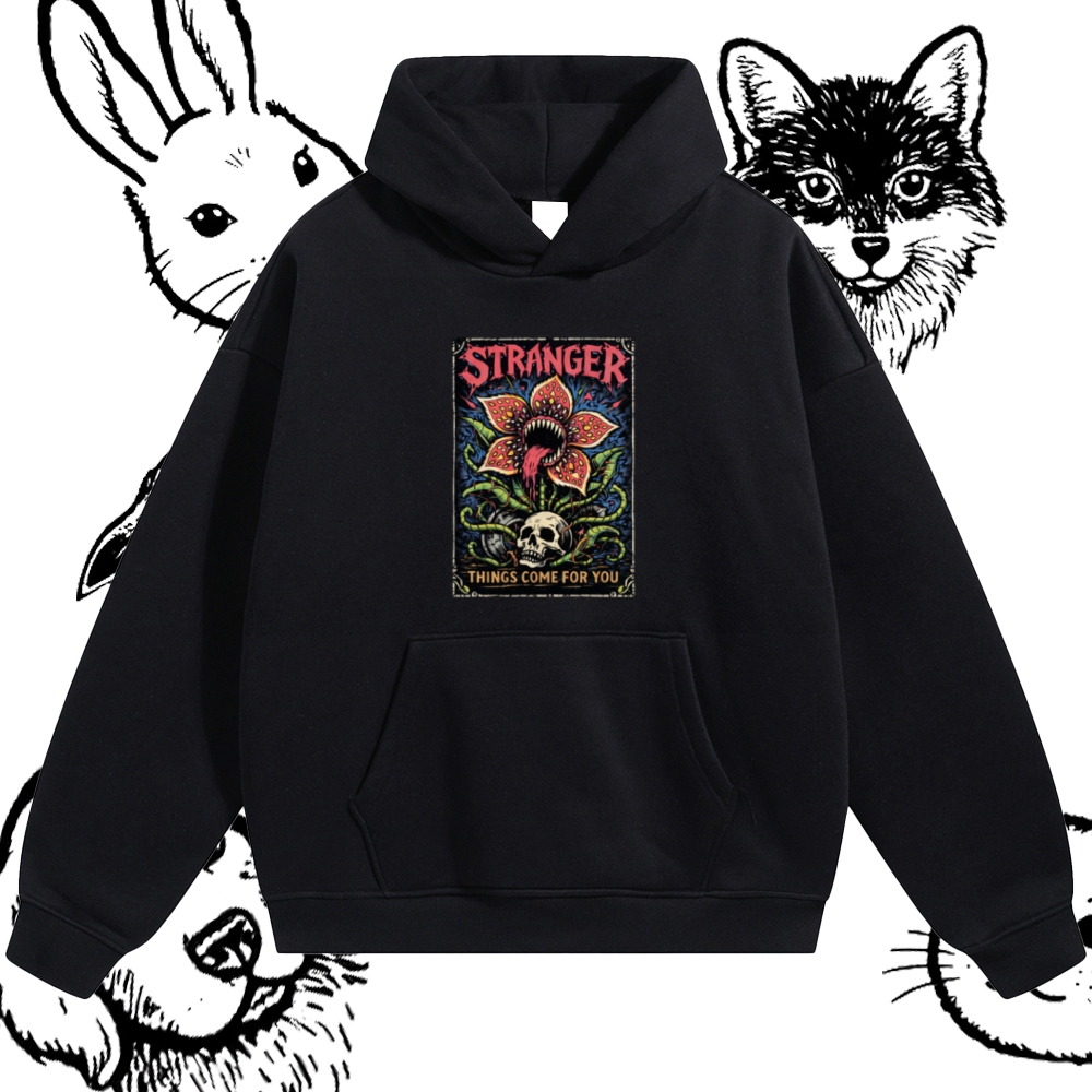 Ominous Bloom Stalker Cotton Blend Classic Fit Unisex Hoodie