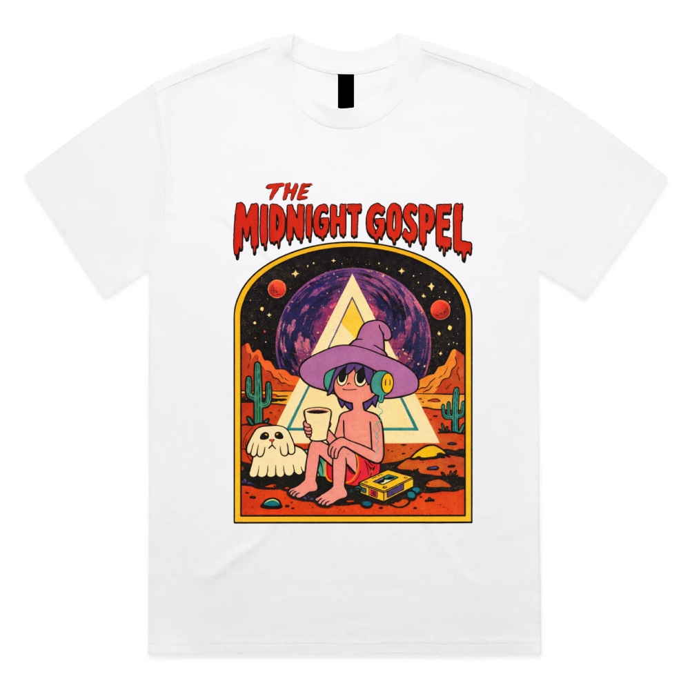 The Midnight Gospel Cotton Classic Fit Retro Dark Humor Graphic Tee
