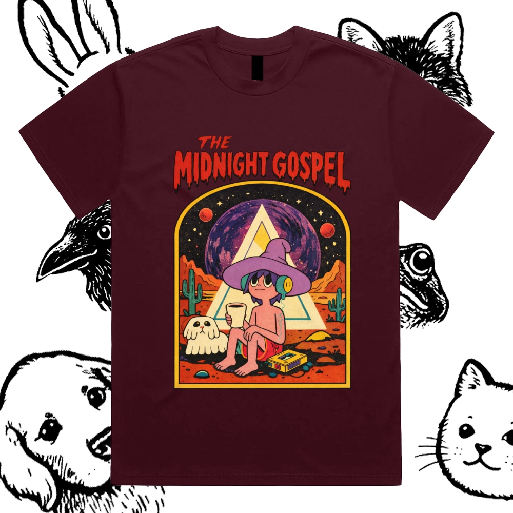 The Midnight Gospel Cotton Classic Fit Retro Dark Humor Graphic Tee
