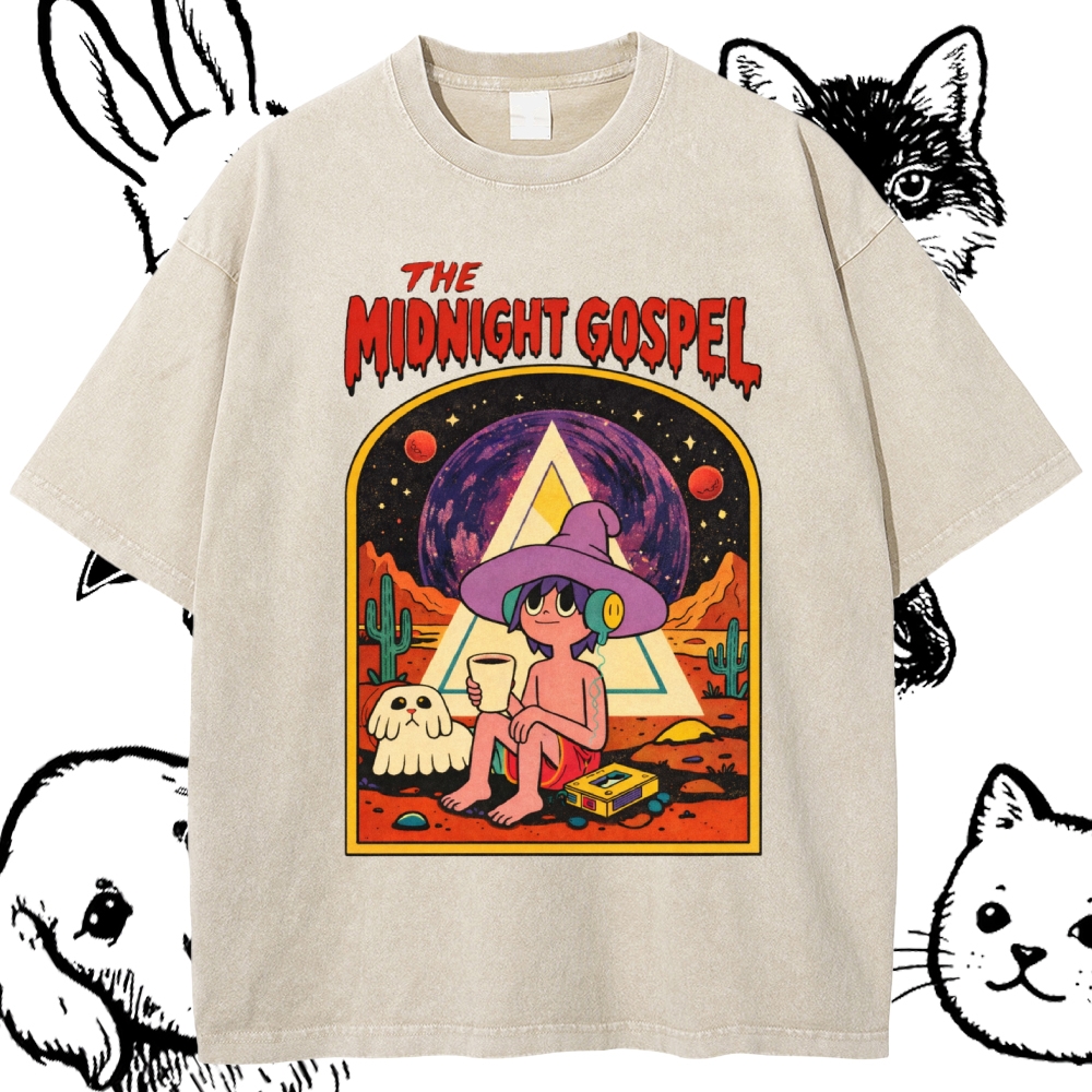 The Midnight Gospel Cotton Vintage Wash Classic Graphic Tee