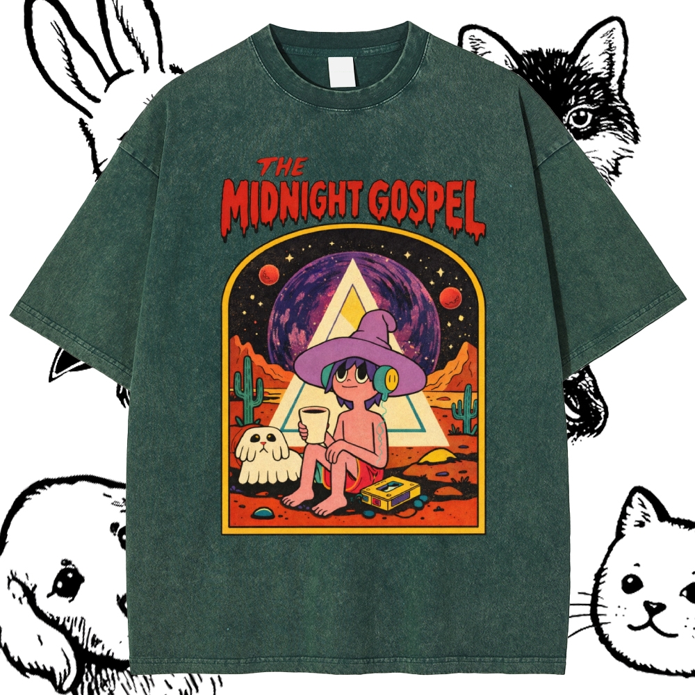 The Midnight Gospel Cotton Vintage Wash Classic Graphic Tee
