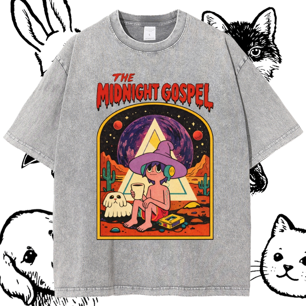 The Midnight Gospel Cotton Vintage Wash Classic Graphic Tee