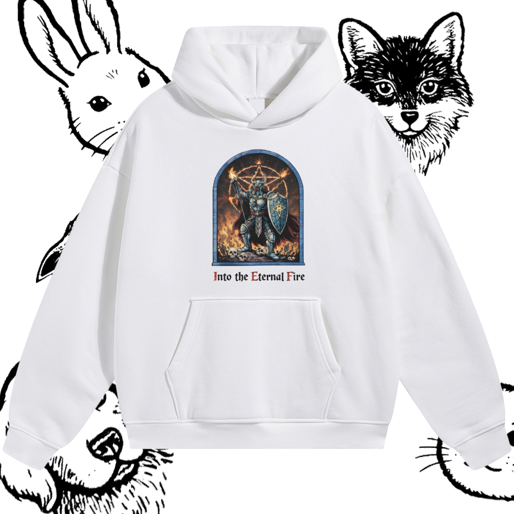 Into The Eternal Fire Cotton Blend Classic Fit Unisex Hoodie