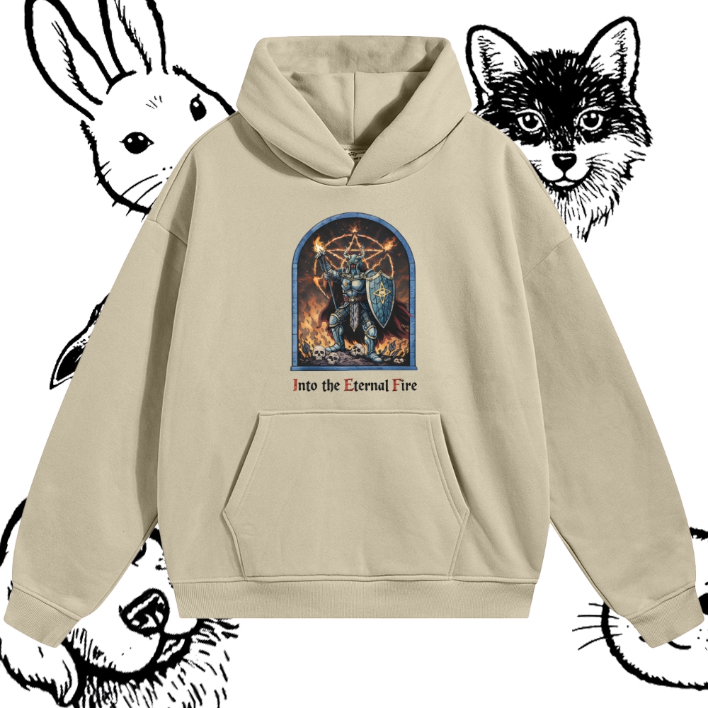 Into The Eternal Fire Cotton Blend Classic Fit Unisex Hoodie