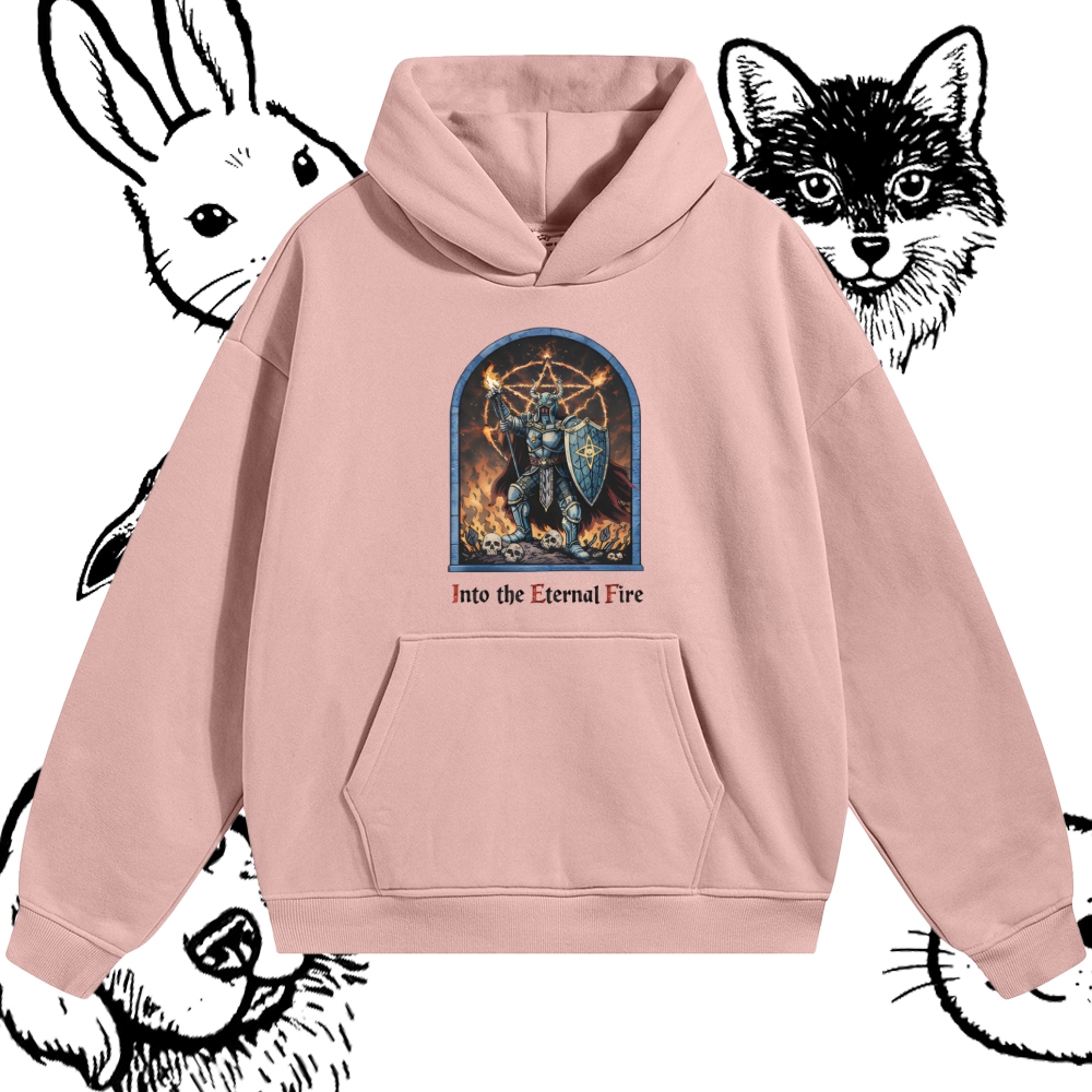 Into The Eternal Fire Cotton Blend Classic Fit Unisex Hoodie