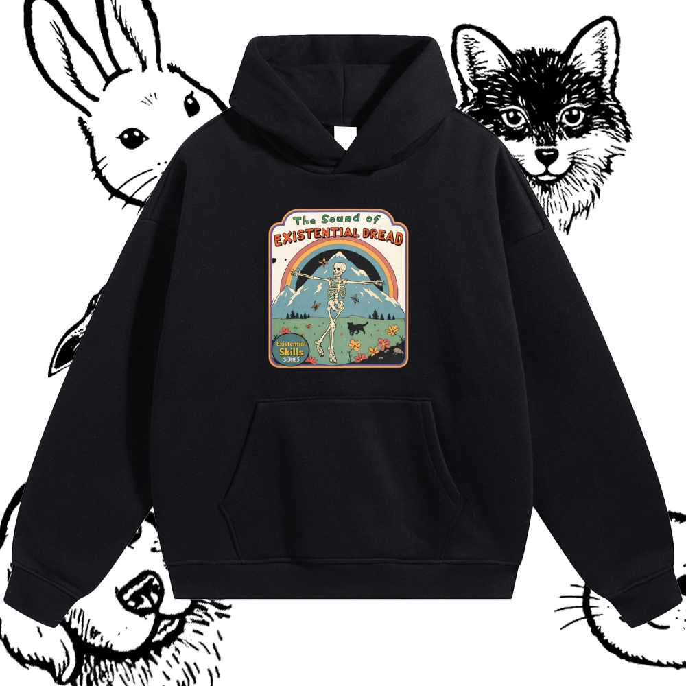 The Sound Of Existential Dread Cotton Blend Classic Fit Unisex Hoodie