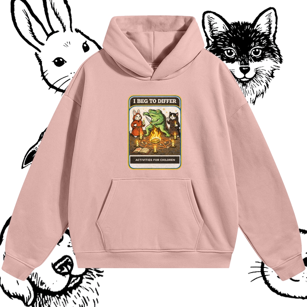 Occult Ritual Animal Activity Cotton Blend Classic Fit Unisex Hoodie