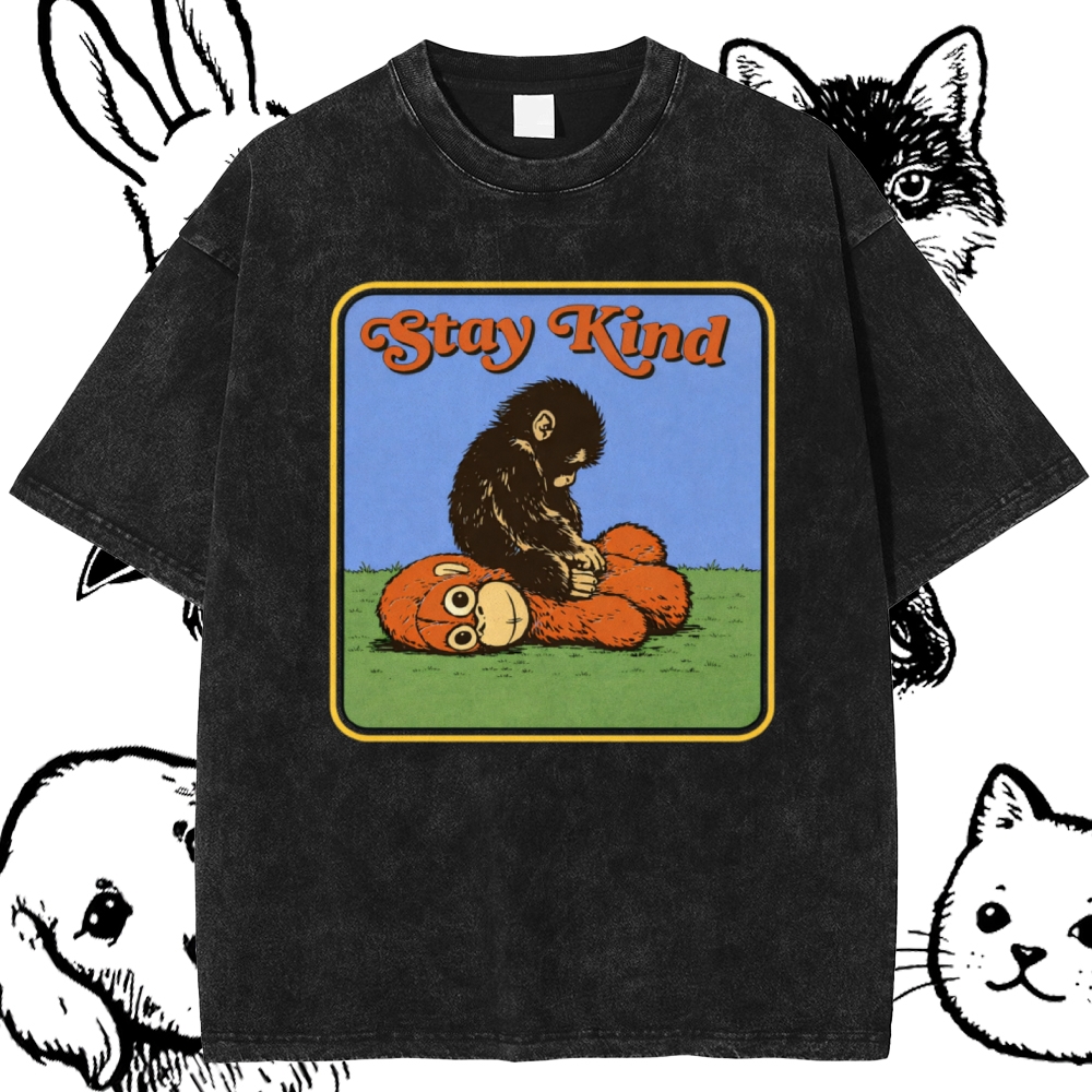 Stay Kind Cotton Vintage Wash Classic Graphic Tee