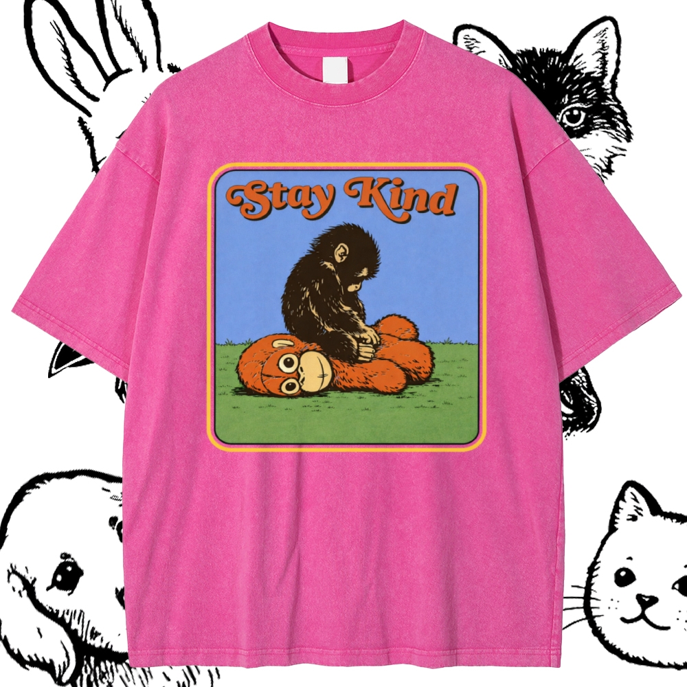 Stay Kind Cotton Vintage Wash Classic Graphic Tee