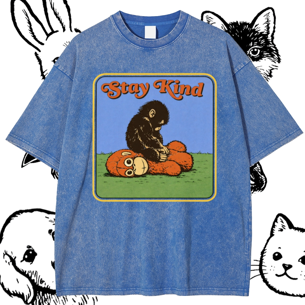 Stay Kind Cotton Vintage Wash Classic Graphic Tee
