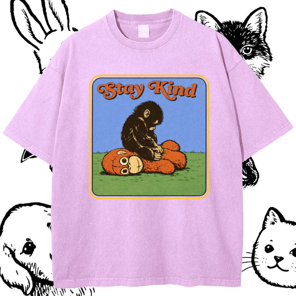 Stay Kind Cotton Vintage Wash Classic Graphic Tee