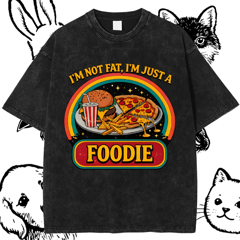 The Intergalactic Foodie Feast Cotton Vintage Wash Classic Graphic Tee