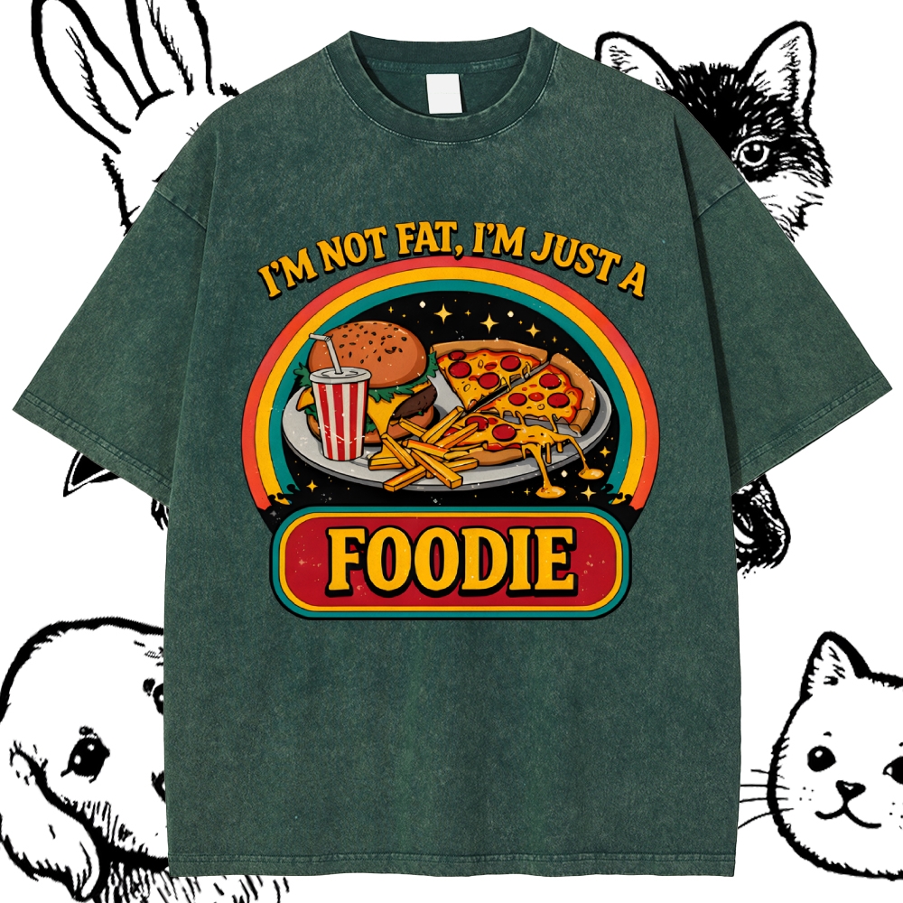 The Intergalactic Foodie Feast Cotton Vintage Wash Classic Graphic Tee